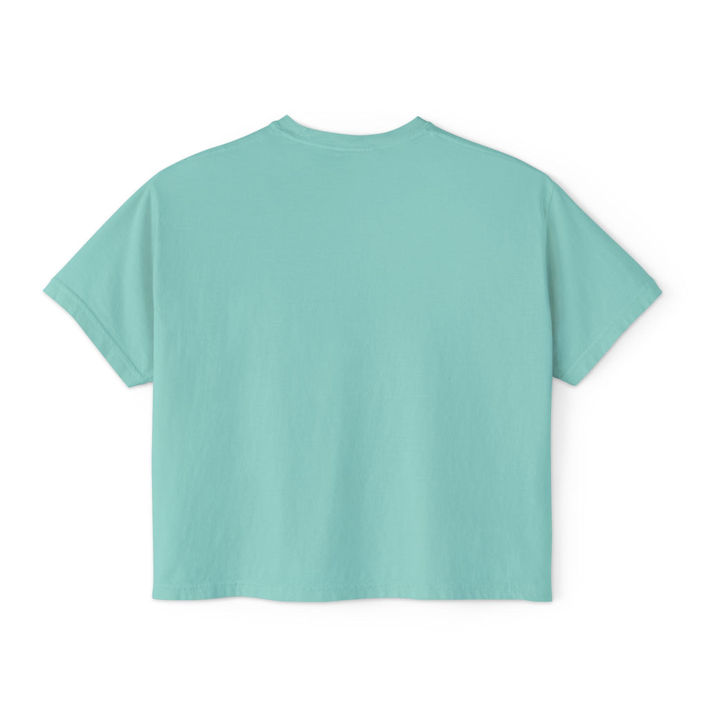 Women's Boxy Tee with Colorful Horseshoe Graphic — Lucky Western Crop Top